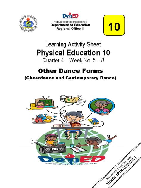 physical education grade 10 4th quarter|Grade 10 Physical Education (PE) Most Essential Learning.